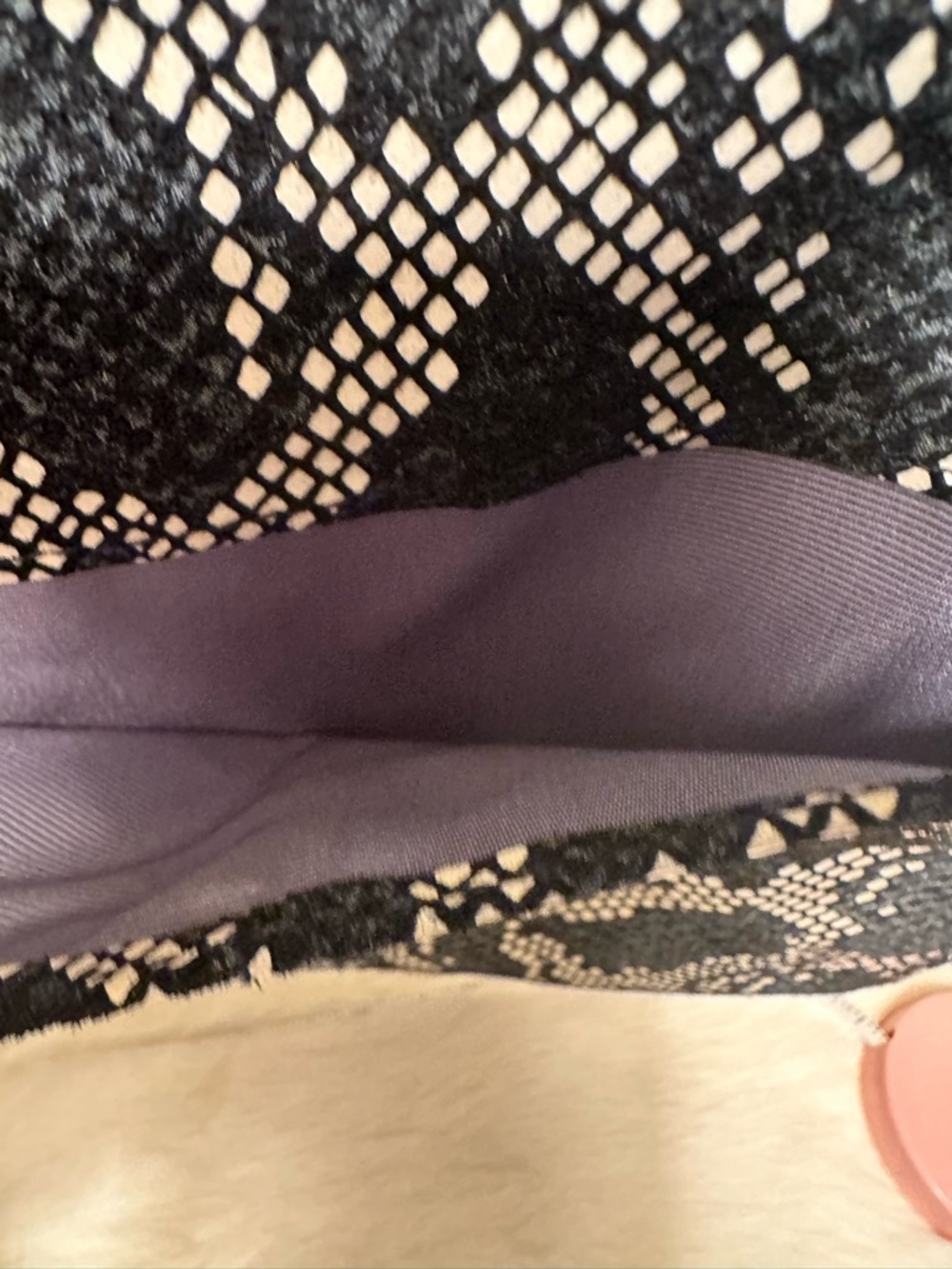 HOBO Black & Cream Snake-Print Mini Crossbody - Picture 6 of 9